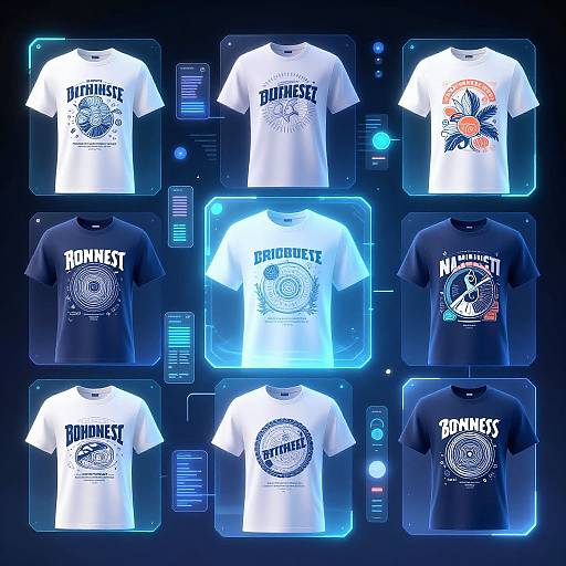 Futuristic AI T-Shirt Design Generator