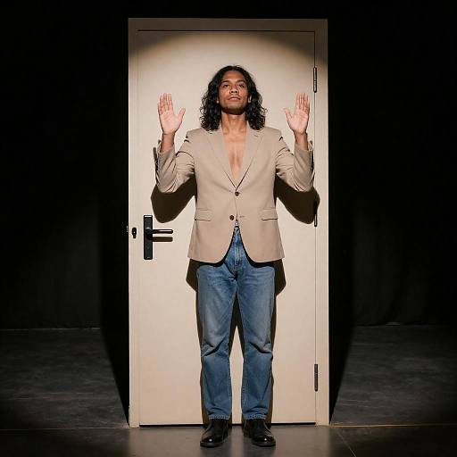 Dramatic Portrait of a Stylish Man