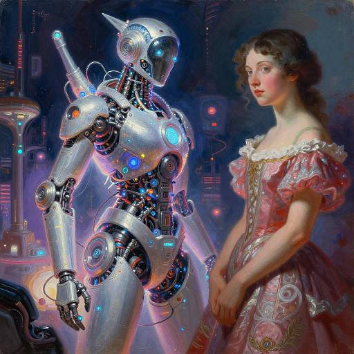 Futuristic Neon Digital Painting