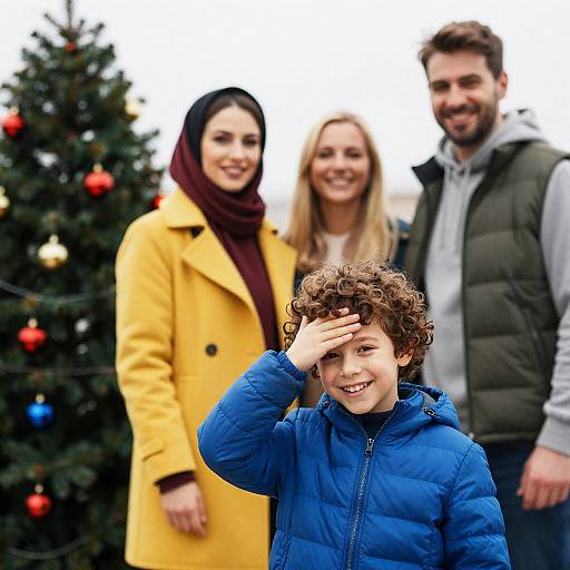 Joyful Outdoor Family Portrait