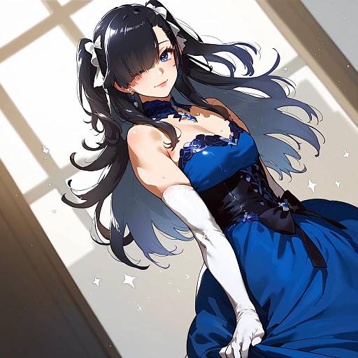 Elegant Crossdressing Anime Character