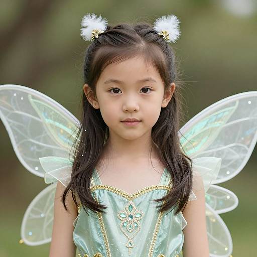Adorable Little Girl Cupid Costume