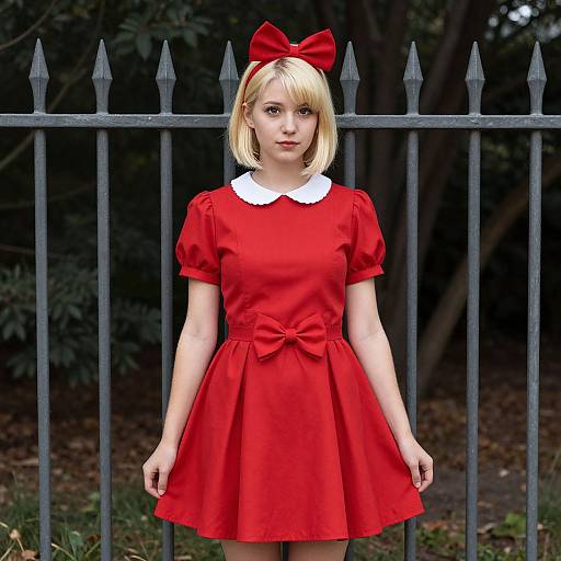 Realistic Red Dress Halloween Costume