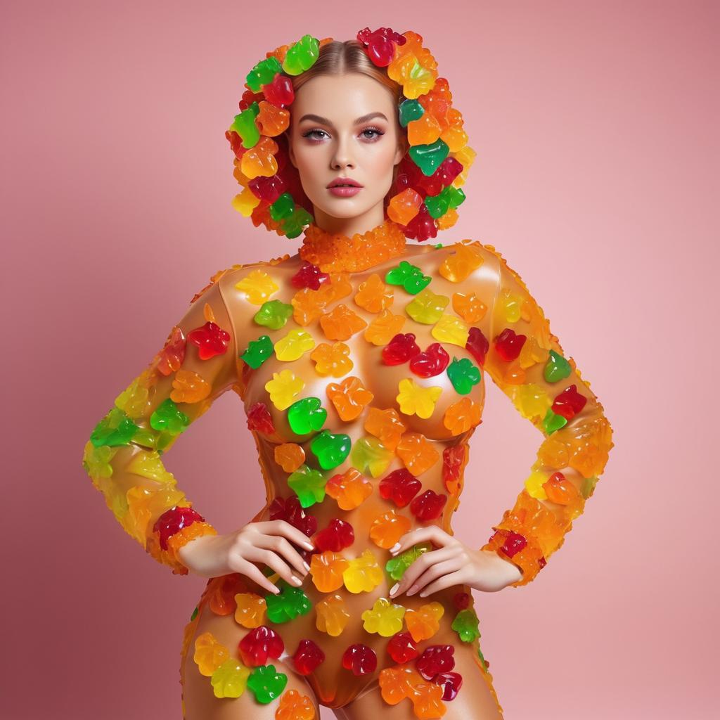 Fashion Meets Food: Gummy Bear Artwork