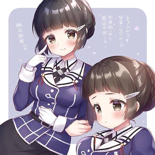 Illustration of Myoukou kai ni (kancolle), kantai collection in the style of Mitsuba choco