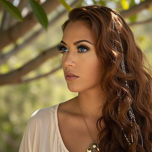 Enigmatic Micronesian Woman Portrait