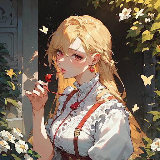 Riko in Sunlit Town with Whistle