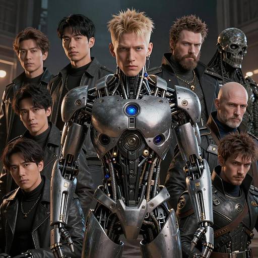 Cyborg Portrait of Jacksepticeye in 8K