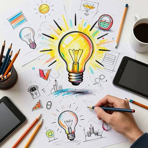 Vibrant Creative Workspace Concept