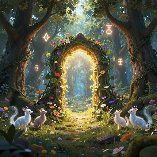 Enchanted Feylost Portal in Forest