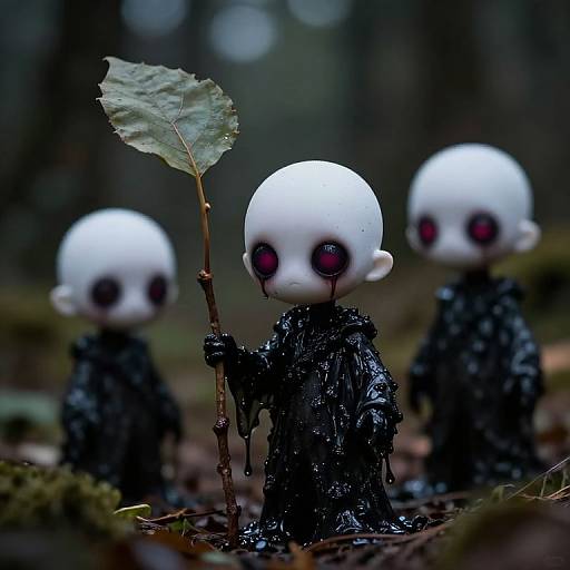 Close-Up of Small Nightmare Creatures