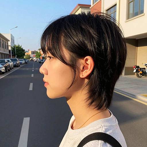 Urban Side Profile at Sunset Glow