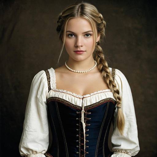 Young Woman in German Historical Dress