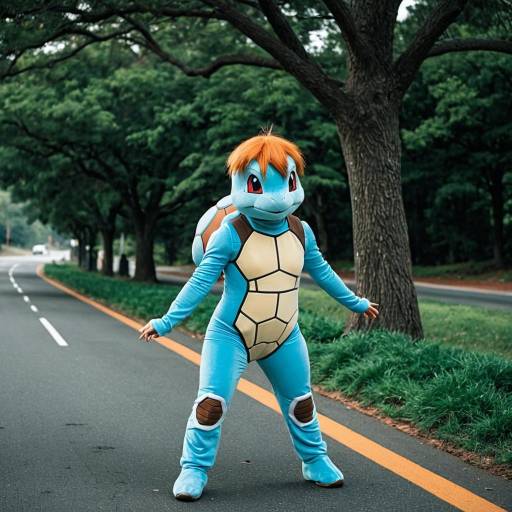 Realistic Squirtle Costume Cosplay Outdoors