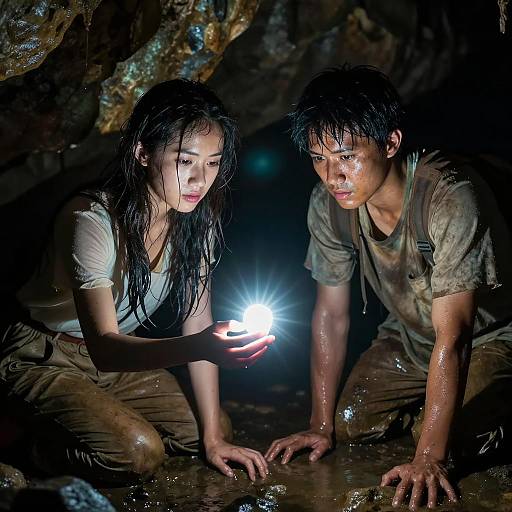 Intense Encounter in a Dim Cave