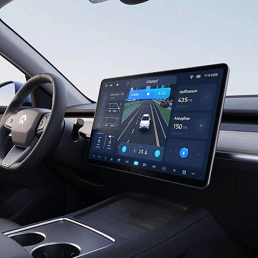 Futuristic Nexar AI Vehicle Dashboard