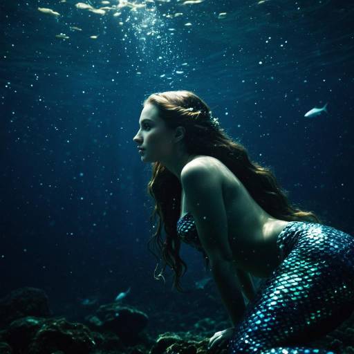 Cinematic Close-Up of a Mystical Mermaid