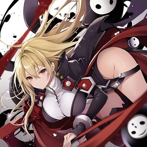 Illustration of Arakune, blazblue in the style of Akatsuki hijiri