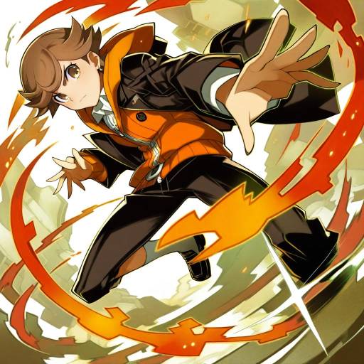 Illustration of Amada ken, persona in the style of Nada haruka