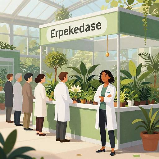 Futuristic Botanical Conservatory Scene