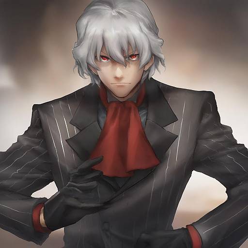 Illustration of Antonio salieri (fate), fate/grand order in the style of Toka (marchlizard)