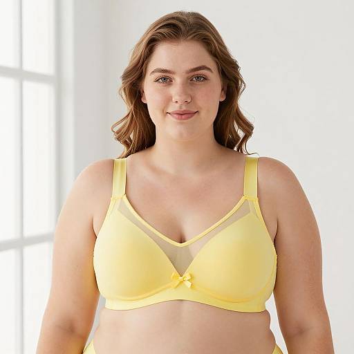 Confident Plus-Sized Woman in Yellow
