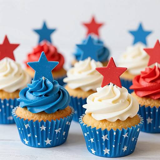 Patriotic Independence Day Cupcakes