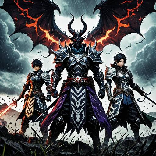 Demon Hunter Squad in Stormy Battlefield