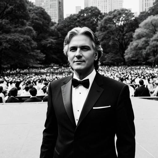 Man in Black Tuxedo Portrait at Outdoor Event