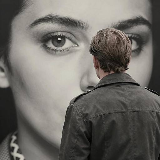Man in Front of Intense Movie Eye
