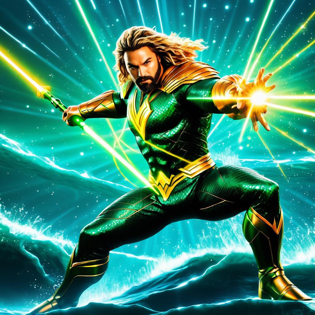 Aquaman Unleashed: Laser Action Scene