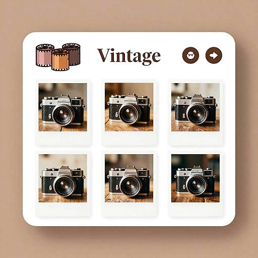 Vintage Photo Filter Platform UI
