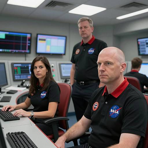 Dynamic Spacecraft Control Room Scene