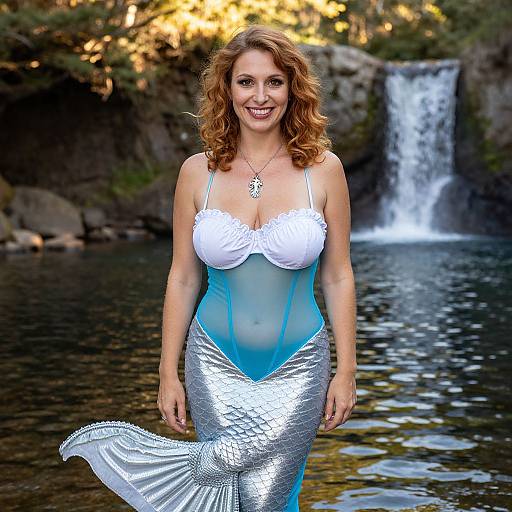 Natural Mermaid by Forest Lake