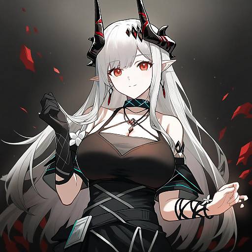 Illustration of Mudrock (obsidian) (arknights), arknights in the style of Shift (waage)