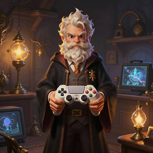 Wizard Gaming Room with Hagrid