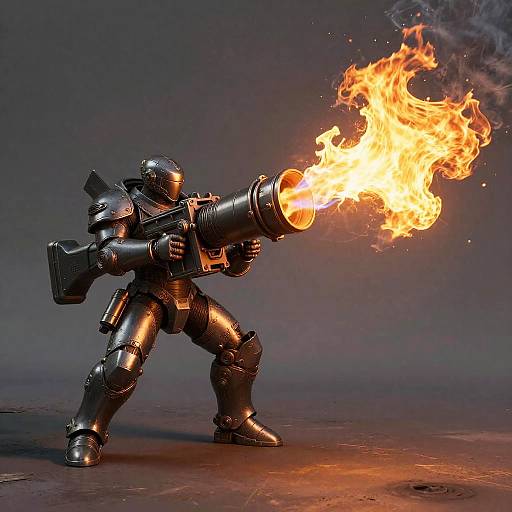 Futuristic Flamethrower Concept Art