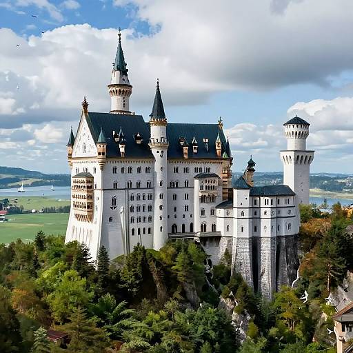 Grand Fantasy Castle on Cliffside