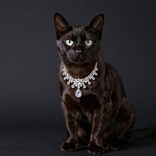 Luxurious Studio Portrait of a Dwelf Cat