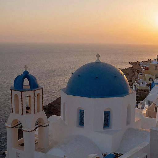 Stunning Sunset Over Greek Island