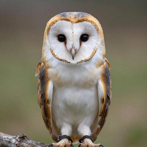 Barn Owl as Snow White Portrait
