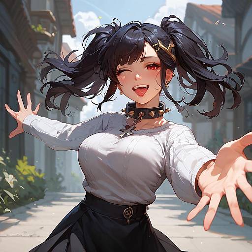 Mature Fantasy Girl in Outdoor Setting