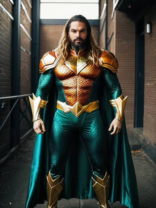 Realistic Aquaman Cosplay Photography