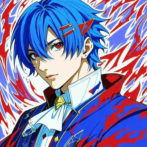 Illustration of Alcryst (fire emblem), fire emblem in the style of Katayama kei