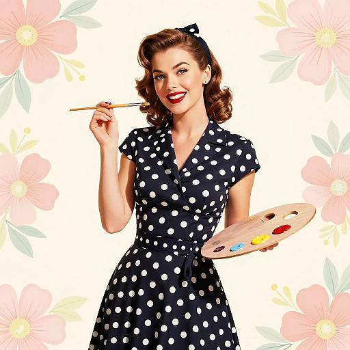 1940s Elegant Pin-Up Artist