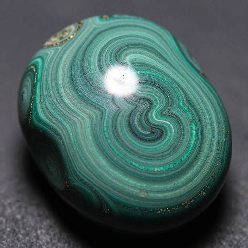 Vibrant Malachite Gemstone Macro Shot