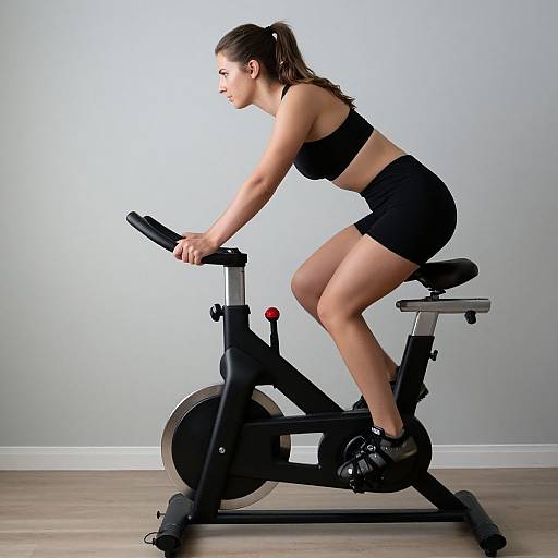 Fit Woman Cycling on COMAGRY Bike