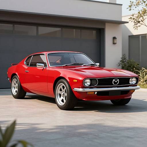 Shiny Red Mazda MX-81 Aria Concept