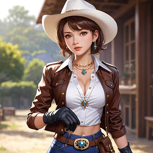 Stylish Outdoor Jewelry Fashion Portrait