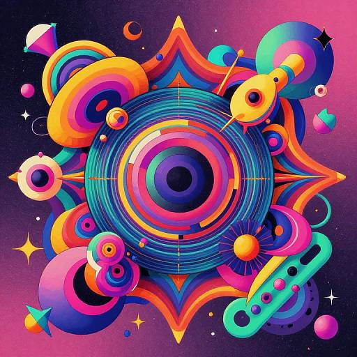 Vibrant Surreal Album Cover Art